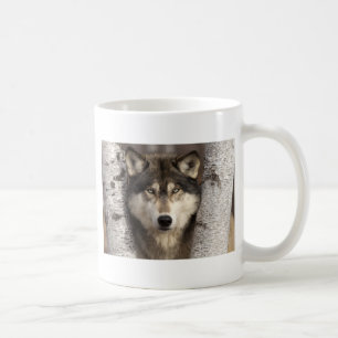 Taza De Café Lobo de madera de Jim Zuckerman