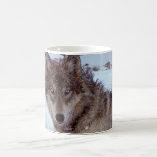 Taza De Café Lobo de Yellowstone (Centro)