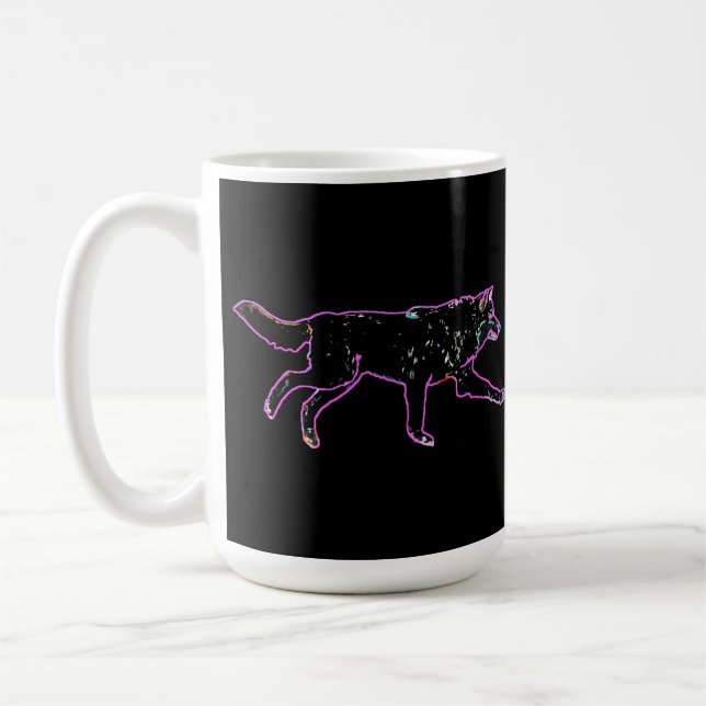 Taza De Café Lobo eléctrico (Izquierda)
