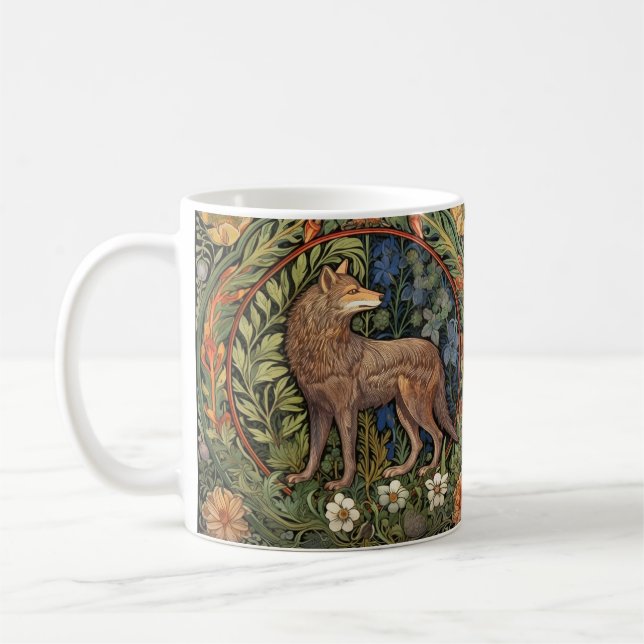 Taza De Café Lobo en la novela del arte forestal (Izquierda)