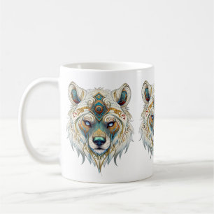 Taza De Café Lobo espiritual nativo americano