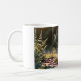 Taza De Café lobo fumando puro y teniendo un picnic