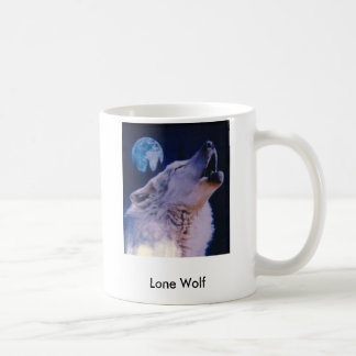 Taza De Café lobo, lobo solitario