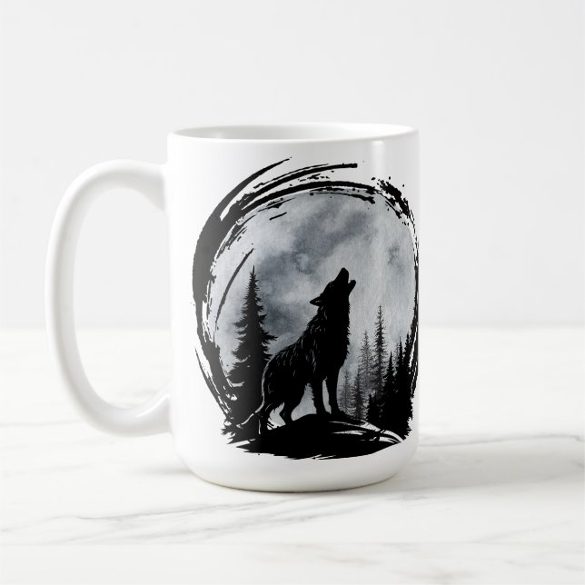 Taza De Café Lobo negro (Izquierda)