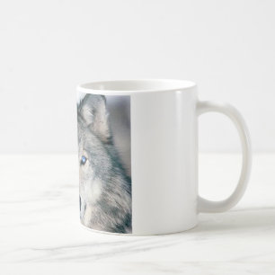 Taza De Café Lobo observado azul
