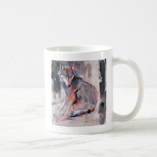 Taza De Café Lobo que se sienta 2000