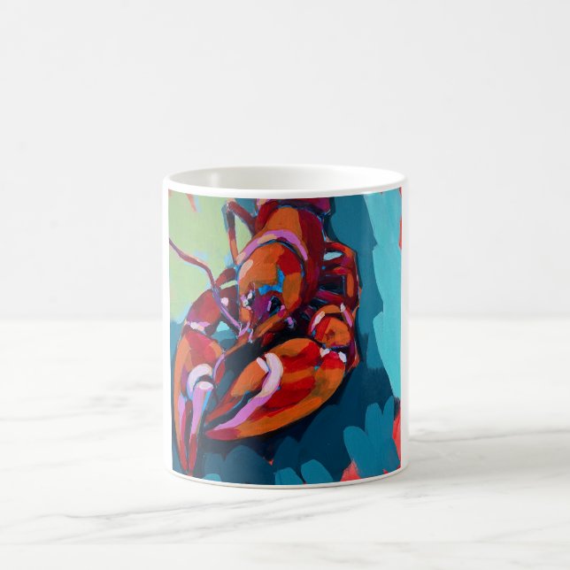 Taza De Café Lobster Painting - Beach Home Decor (Centro)