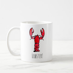 Taza De Café Lobster Rojo