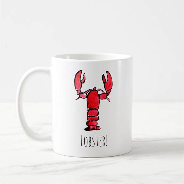 Taza De Café Lobster Rojo (Izquierda)
