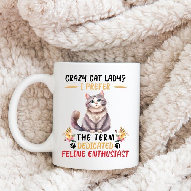 Taza De Café ‘Loca dama de gato’ (Subido por el creador)