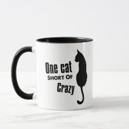 Taza de café loca de señora Funny Meow del gato