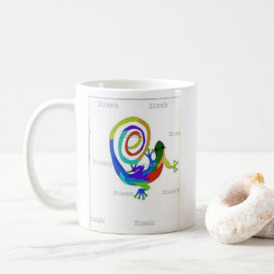 Taza de café loca del lagarto de Doug