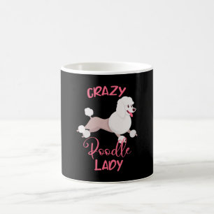 Taza De Café Loca mujer de perro divertida
