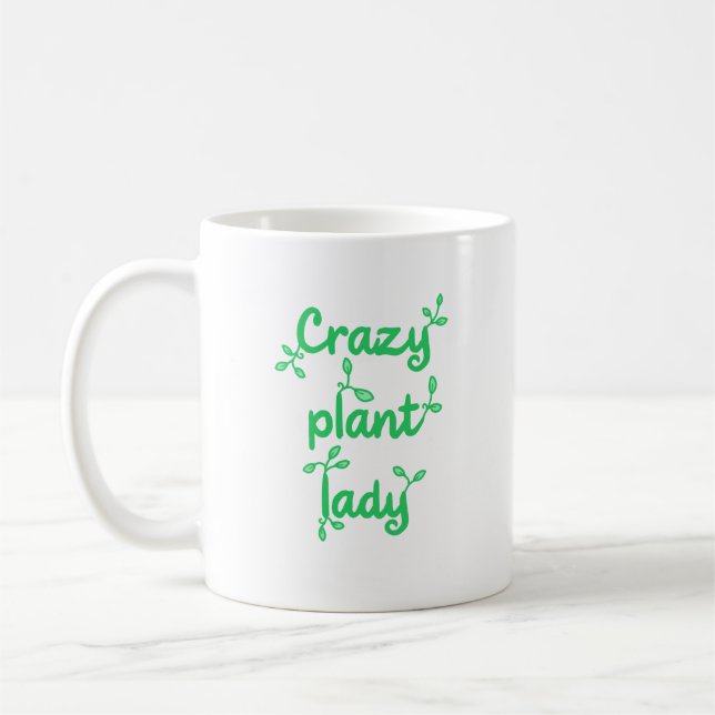 Taza De Café Loca planta Lady Mug (Izquierda)
