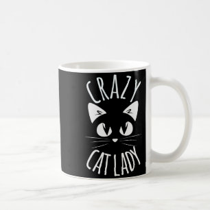 Taza De Café Loca Señora de los Gatos Divertida Madre de las Ma