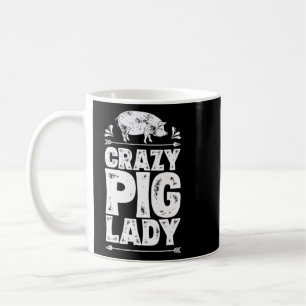 Taza De Café Locas Chicas de la Granja de Cerdos
