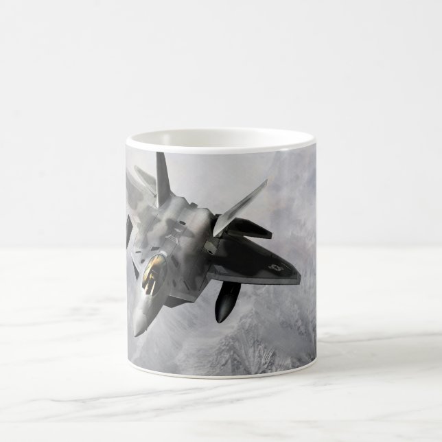 Taza De Café "Lockheed Martin F-22 Raptor"mug (Centro)