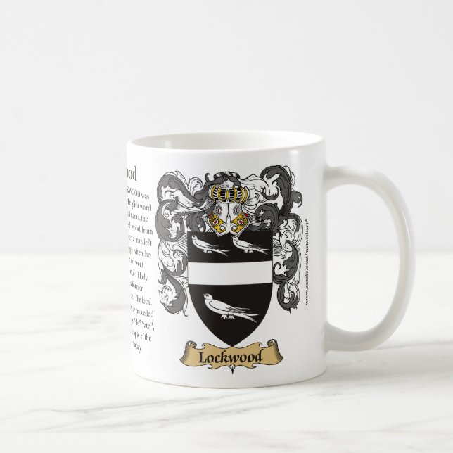 Taza De Café Lockwood, el origen, el significado y el escudo (Derecha)