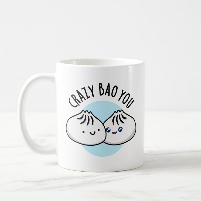 Taza De Café Loco Bao Eres Divertido Dimsum Pun (Izquierda)