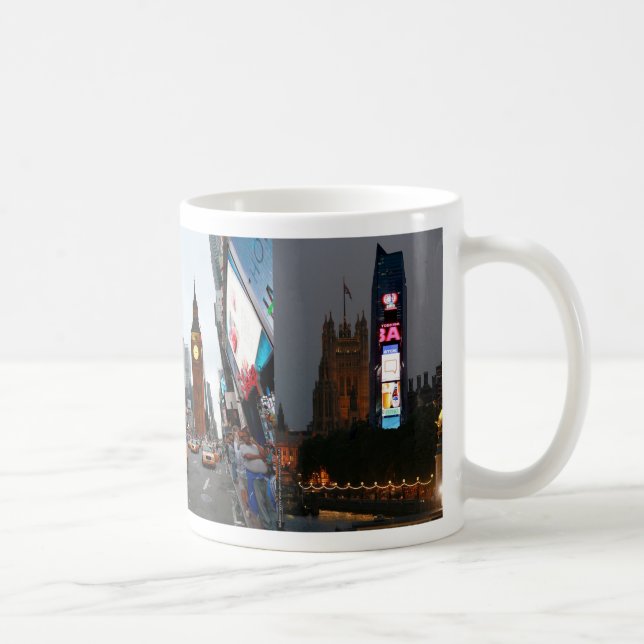 Taza De Café ¡Loco! Nueva York se reúne con Londres (Derecha)