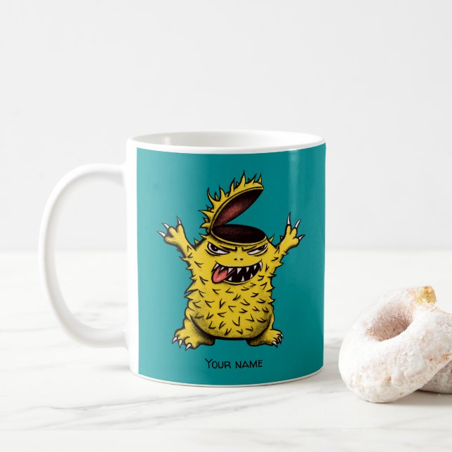 Taza De Café Loco personaje malvado de Guay (Con donut)