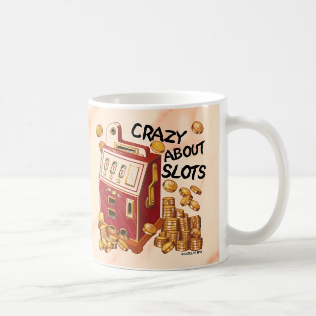 Taza De Café Loco por las tragamonedas (Derecha)