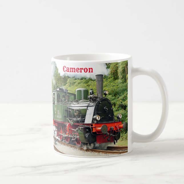 Taza De Café Locomotora de vapor personalizada (Derecha)