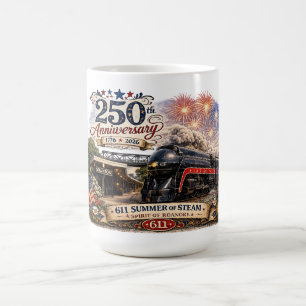 Taza De Café Locomotora de vapor "Spirit of Roanoke" 611