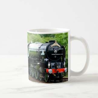 Taza De Café Locomotora Del Ferrocarril Del Vapor El Cornishman