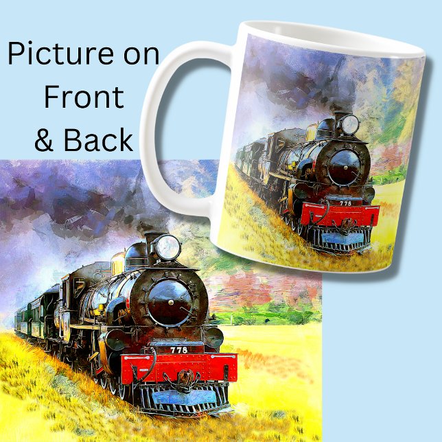 Taza De Café Locomotora del motor del tren de vapor 778 (Subido por el creador)