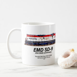 Taza De Café Locomotora EMD SD-9 USA 250 Aniversario Heritage
