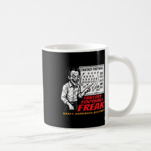 Taza De Café Locura de Fantasía Fútbol Borrador Dominar Destrui