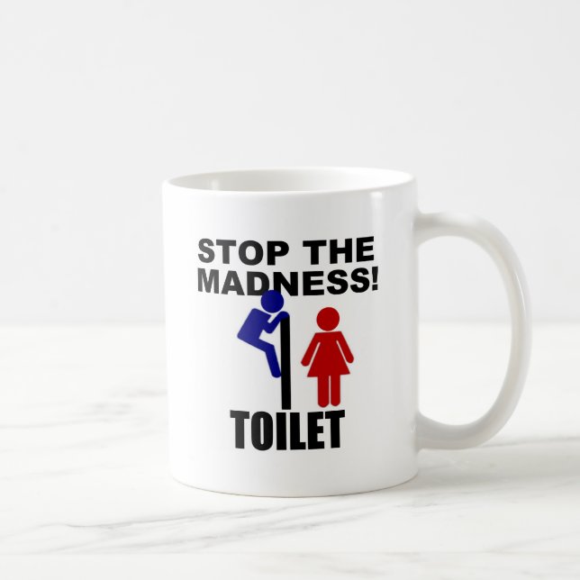 Taza De Café Locura del retrete (Derecha)