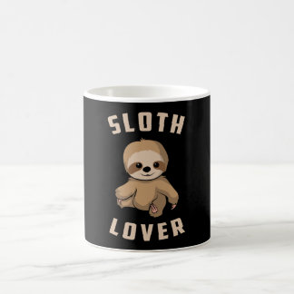 Taza De Café Locura perezosa de animal durmiendo divertida idea