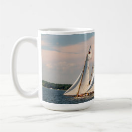 Taza De Café Log Canoe Race Mug