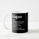 Taza De Café LOGAN Definition Personalized Name Funny Birthday<br><div class="desc">LOGAN Definition Personalized Name Funny Birthday Gift Idea</div>