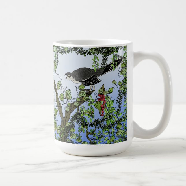 Taza De Café Loggerhead Shrike Defender (Derecha)