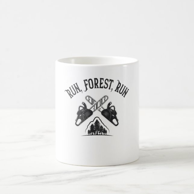 Taza De Café Loggers Run, Forest, Run (Centro)