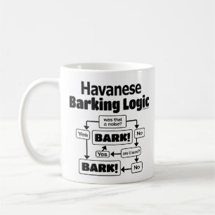 Taza De Café Lógica del descortezamiento de Havanese