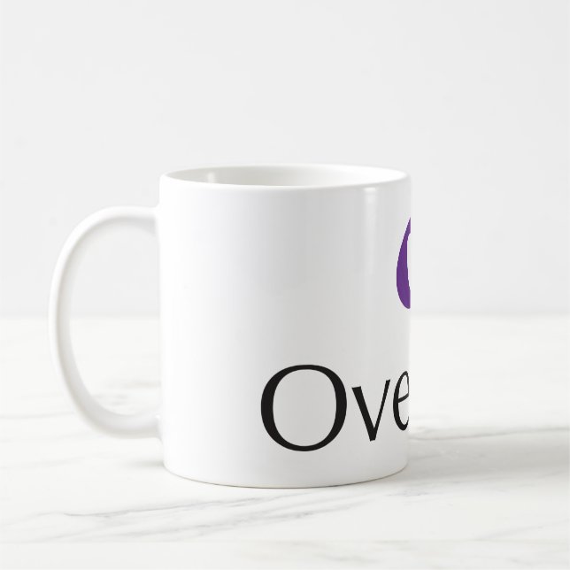 Taza De Café Logo apilado de Overture Mug (Izquierda)