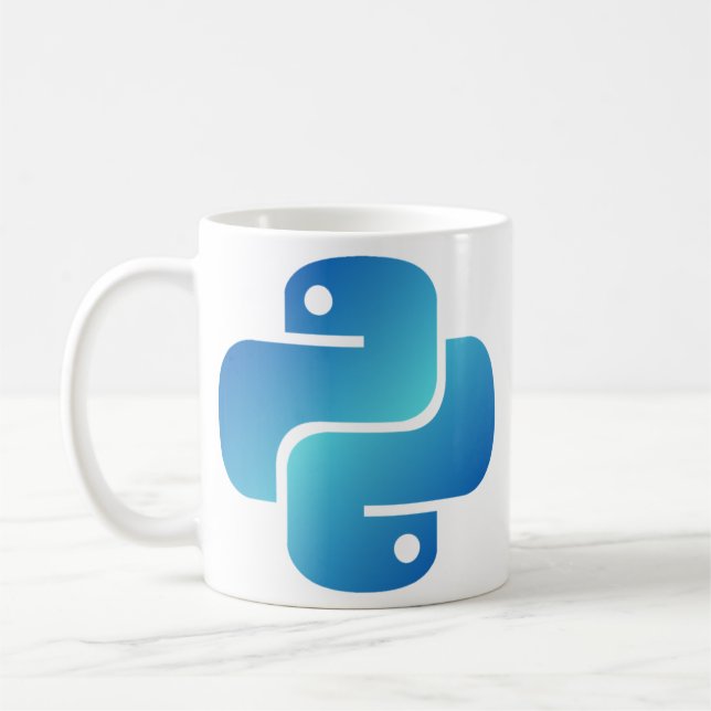 Taza De Café Logo azul de Python (Izquierda)