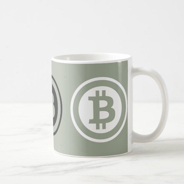 Taza De Café Logo de Bitcoin (Derecha)