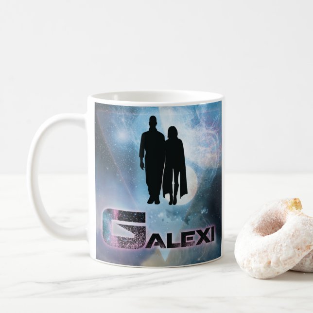 Taza De Café Logo de GALEXI tazón de café (Con donut)