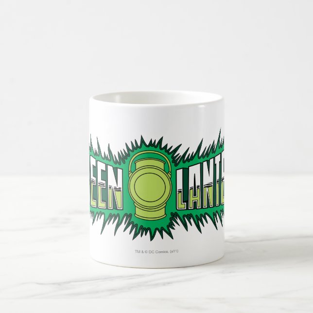 Taza De Café Logo de Green Lantern - Las llamas verdes (Centro)