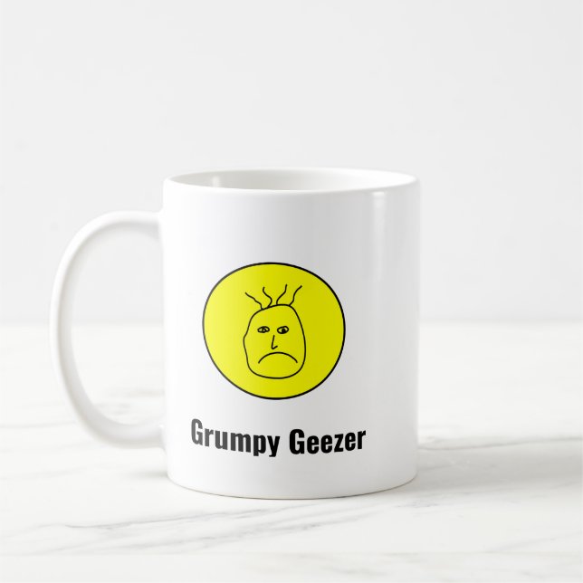 Taza De Café Logo de Grumpy Geezer (Izquierda)