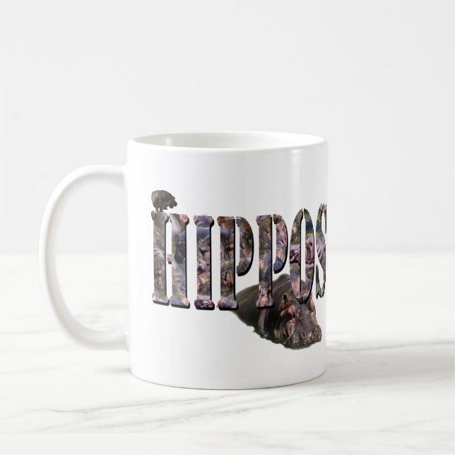 Taza De Café Logo De Hippo Picture Con Hippos, (Izquierda)