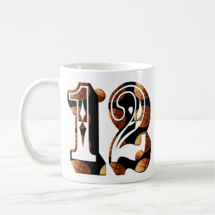 Taza De Café Logo de imagen del número 12 de baloncesto,
