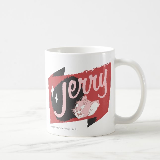 Taza De Café Logo de Jerry Red y Black (Derecha)