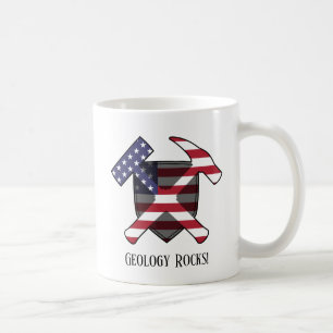 Taza De Café Logo de la bandera estadounidense cruzada de marti