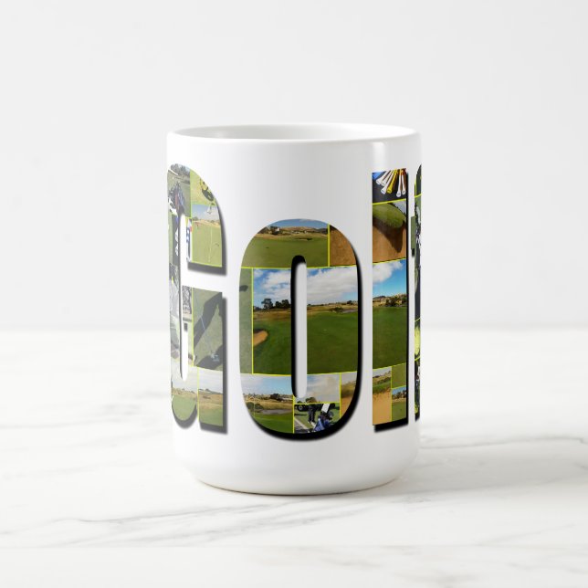 Taza De Café Logo de la Composición de Golf, (Centro)